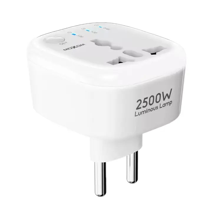 MOXOM Universal Travel Multi Port USB Wall Charger 10A EU Timing luminous conversion plug socket - Saif Al Najmi Kw